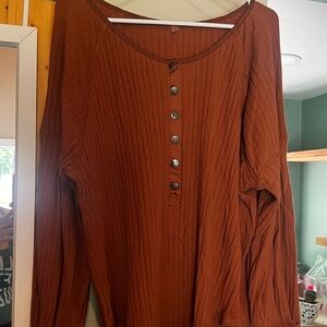 NWOT Free Pople Henley oversized Shirt.